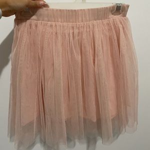 Pink mini skirt